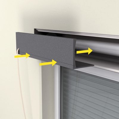 Isolant pour caisson de volets roulants graphite