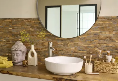 Dalle adhésive murale Wall Tiles premium D-C-Fix® effet plaquette de parement grises L.34,5 x l.30cm