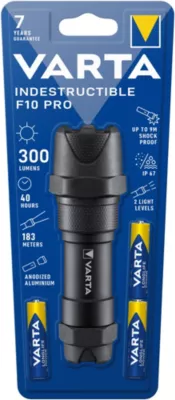 Lampe torche indestructible Varta F10 Pro 300 lumens