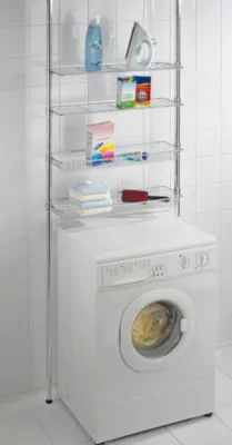 Étagère extensible Ellera Wenko H. 250 à 285 cm argent
