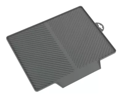 Tapis égouttoir à vaisselle en plastique Wenko gris