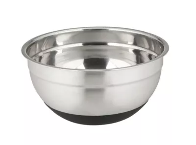 Bol rond en inox et silicone noir Aru 1,7 L