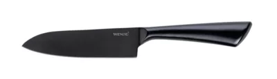 Couteau de chef noir en acier inoxydable Ace taille moyenne