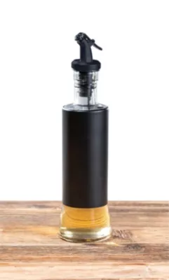 Distributeur d'huile et de vinaigre Boga noir et transparent