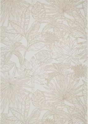 Tapis d'extérieur Capu palm beige l.160 x L.230 cm