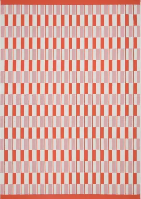 Tapis d'extérieur Capu géométrique orange l.160 x L.230 cm