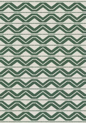 Tapis d'extérieur Tio vert et blanc l.150 x L.200 cm