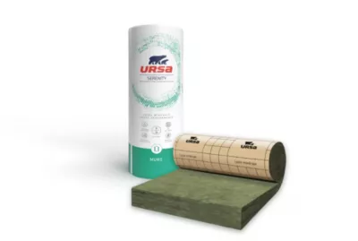 Rouleau en laine de verre Murs URSA Serenity 5,4 x 1,2 m Ép. 7,5 cm R. 2,30 m².K/W