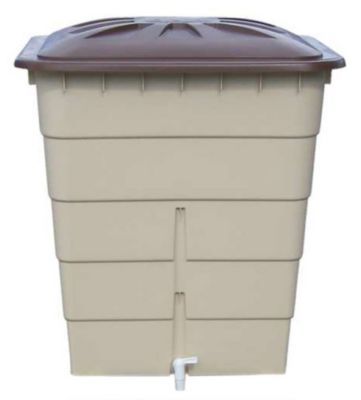 Récupérateur d'eau rectangulaire Garantia sable 520L