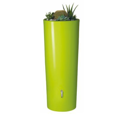 Récupérateur d'eau Garantia Color apple 350L + bac à plantes