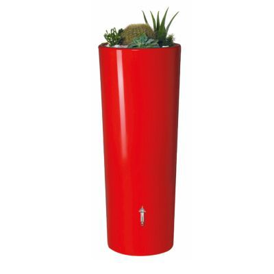 Récupérateur d'eau Garantia Color tomato 350L + bac à plantes