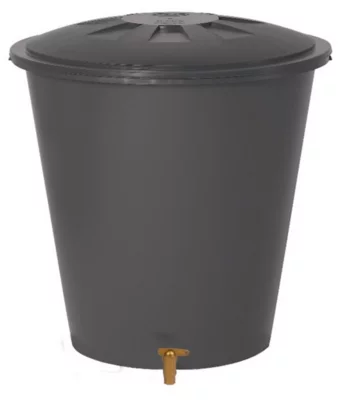 Récupérateur d'eau de pluie 510L coloris gris Ø.100 x H.110 cm