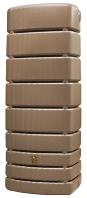 Récupérateur d'eau de pluie 500L Garantia coloris taupe L.75 x l.51 x H.184 cm