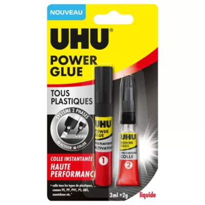 Colle UHU Power glue tous plastiques format liquide