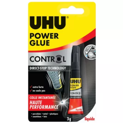 Colle UHU Power glue format liquide 3 grammes