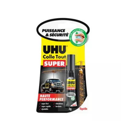 Colle UHU Colle Tout Super format liquide 3 grammes
