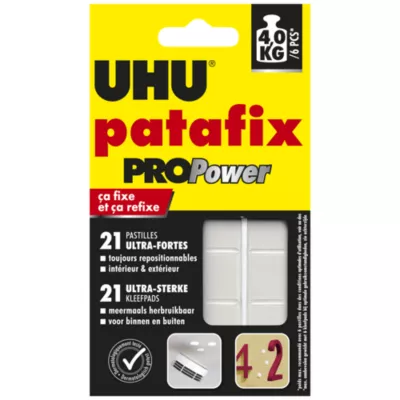 Pastille UHU Patafix Propower, 21 pièces
