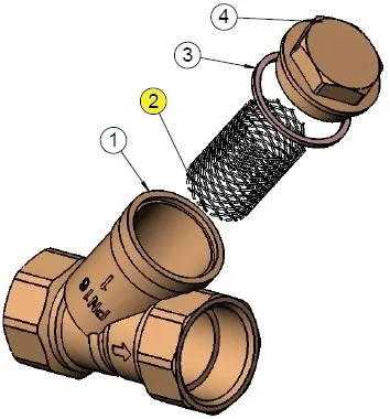 TAMIS 8/10 INOX 206-211 DN.1/2 9801062