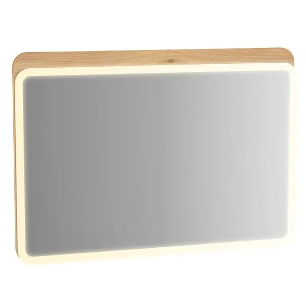 MIROIR LED SENTO 100CM DECOR CHENE NAT. 60891