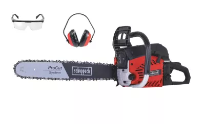 Tronçonneuse thermique 53 cm³ - longueur du guide-chaîne 695 mm - poids 6,9 kg - Scheppach CSP530S