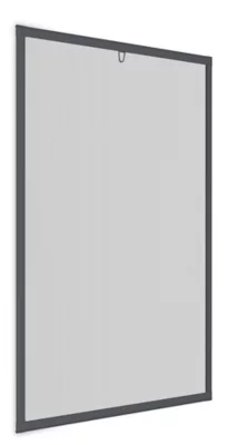 Cadre moustiquaire de fenêtre en aluminium gris Easyline 130 x 150 cm