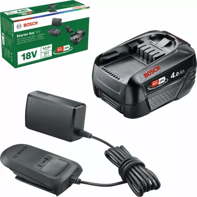 Image principale de Set batterie batterie 4 Ah + chargeur 18V Bosch