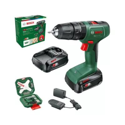Image principale de Perceuse visseuse sans fil Bosch EasyImpact 18V-40 2x2.0AH + Coffret X-Line 34 pièces