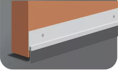 Bas de porte pour garage à visser articulé Premium noir 93 cm 3M