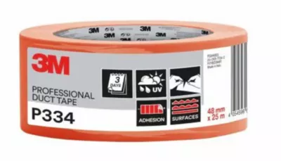 Toile façadier adhésive P334 3M orange, 48mm x 25 m