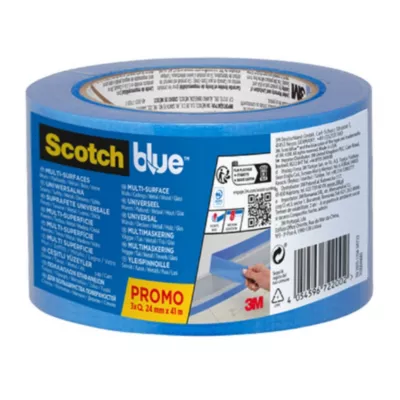 Rubans de Masquage premium Multi-Surfaces ScotchBlue™ Bleu 24 mm x 41 m