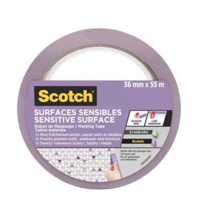 Ruban de masquage Scotchblue surfaces délicates 55 m x 36 mm