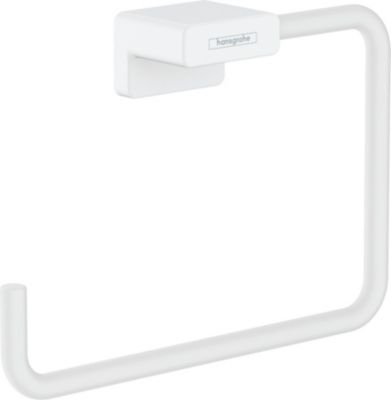 Image principale de Anneau porte serviettes blanc mat Addstoris Hansgrohe