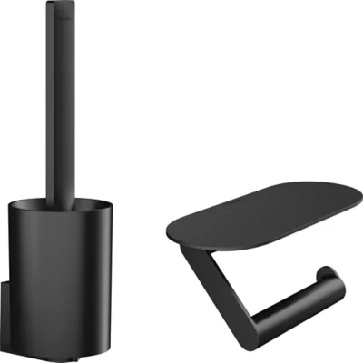Image principale de Set accessoires WC noir mat WallStoris Hansgrohe