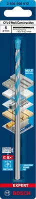 Foret multi matériaux (x1) - dimensions Ø.6 x L.150 mm - emmanchement Plat - Bosch