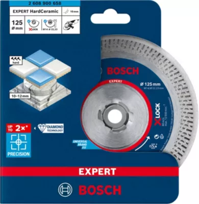 Image principale de Disque diamant XLOCK Bosch HardCeramic expert 125mm