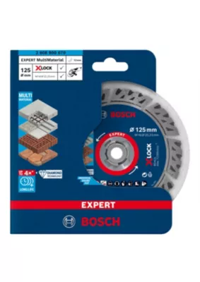 Image principale de Disque diamant XLOCK Bosch multi-matériaux expert 125x22/23mm