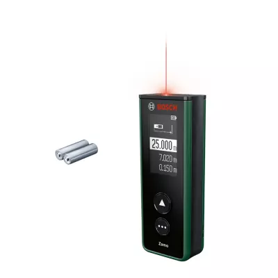Télémètre laser Bosch Zamo portée jusqu'à 25 m précision ± 2 mm