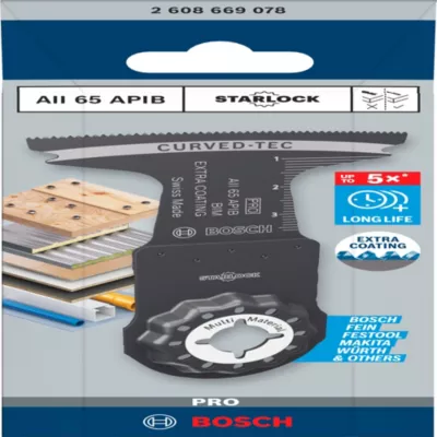 Image principale de Lame de scie plongeante pour outil multifonction Bosch Pro AII 65 APIB Starlock bois, métal et plastique