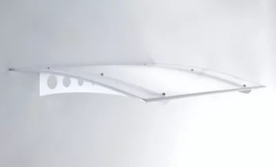 Auvent Lyra acier galvanisé L. 140 x 89,3cm
