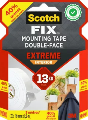 Double face Scotch extreme intérieur 19mm 3m 13kg