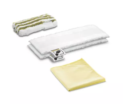 Set microfibre spécial salle de bains pour nettoyeur vapeur Karcher