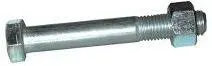 BOULON 6 PANS ZINGUE A ECROU 16X120
