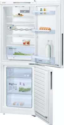Réfrigérateur congélateur à poser réversible Bosch KGV33VWAS 195 L / 94 L, blanc