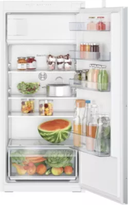 Réfrigérateur congélateur encastrable porte réversible Bosch KIR41NSE0 187L, blanc