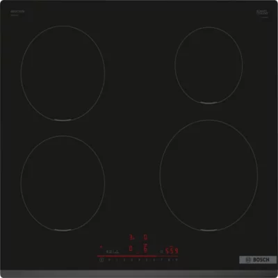 Plaque de cuisson induction 4 foyers - coloris noir - l.59,2 x P.52,2 x H.5,1 cm - Bosch PIE631HB1H
