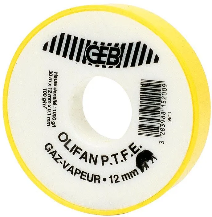 RUBAN OLIFAN PFTE 19MMX30M JAUNE -GEB 815201
