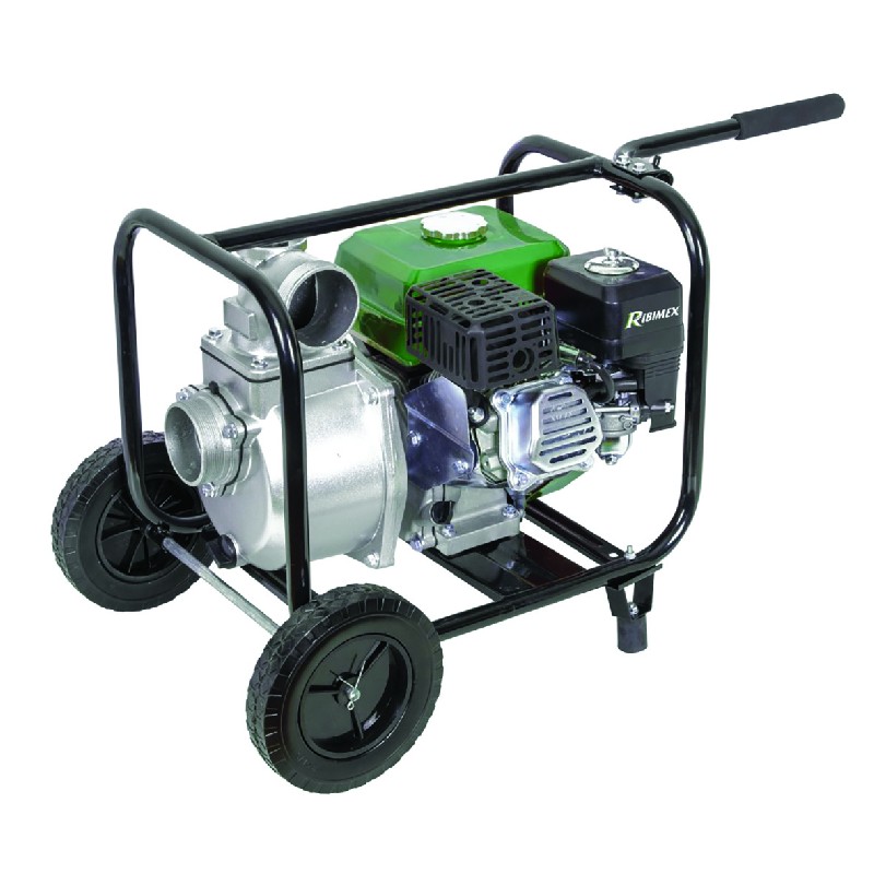 MOTOPOMPE 6HP EAU CL SUR ROUES