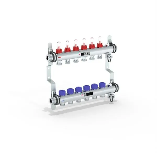 COLLECTEUR 6 CIRCUITS INOX +DEB. 13801601200