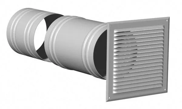 GRILLE FACADE ALU MANCH.TELESC.D400MM 875313