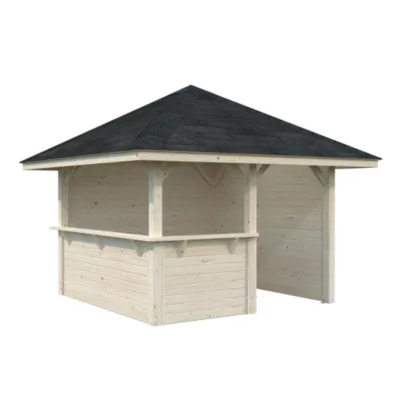 Bar de jardin Palmako Bianca 103 en bois naturel ép.28 mm 17,6m²